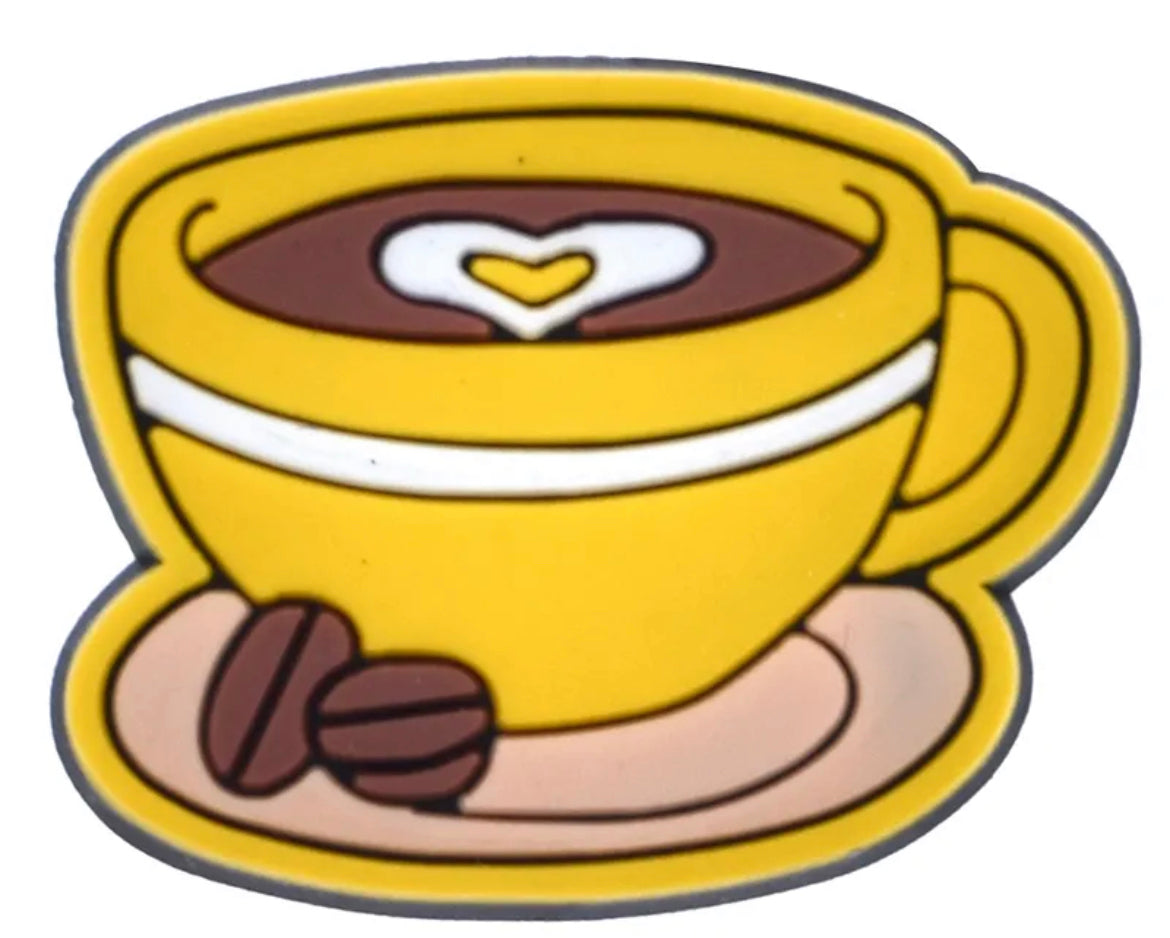 Coffee Adulting is Hard Shoe Charm