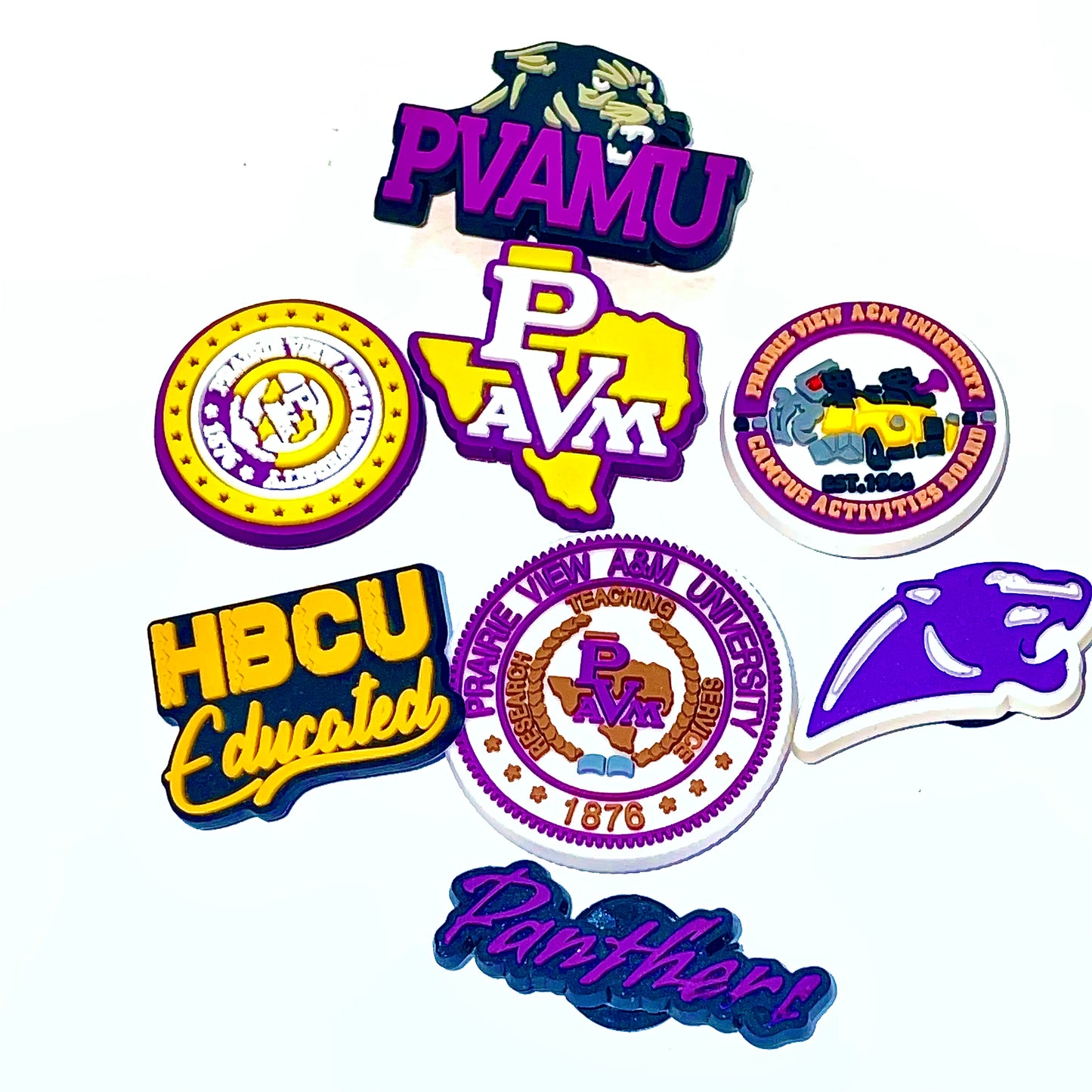 HBCU Prairie View A&M University Shoe Charms