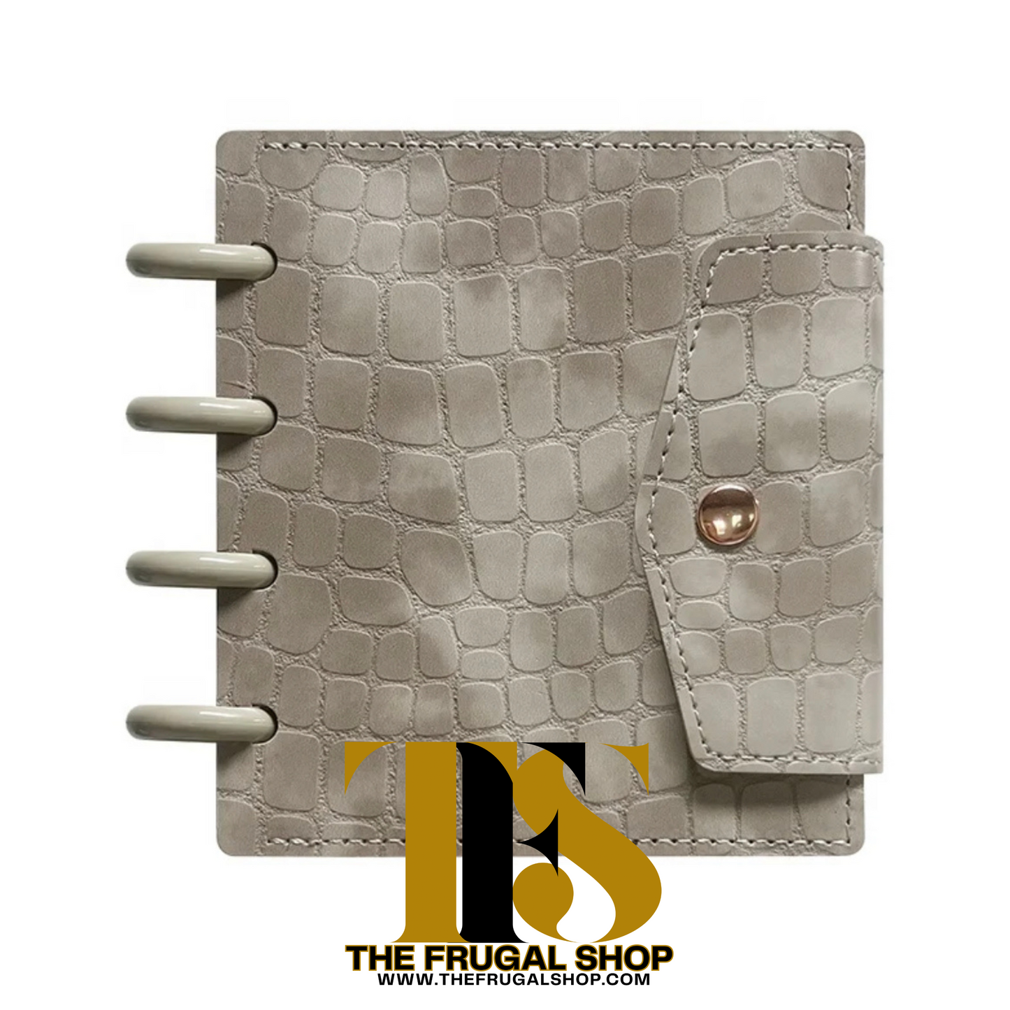 Gray Croco Textured Micro Discbound Album