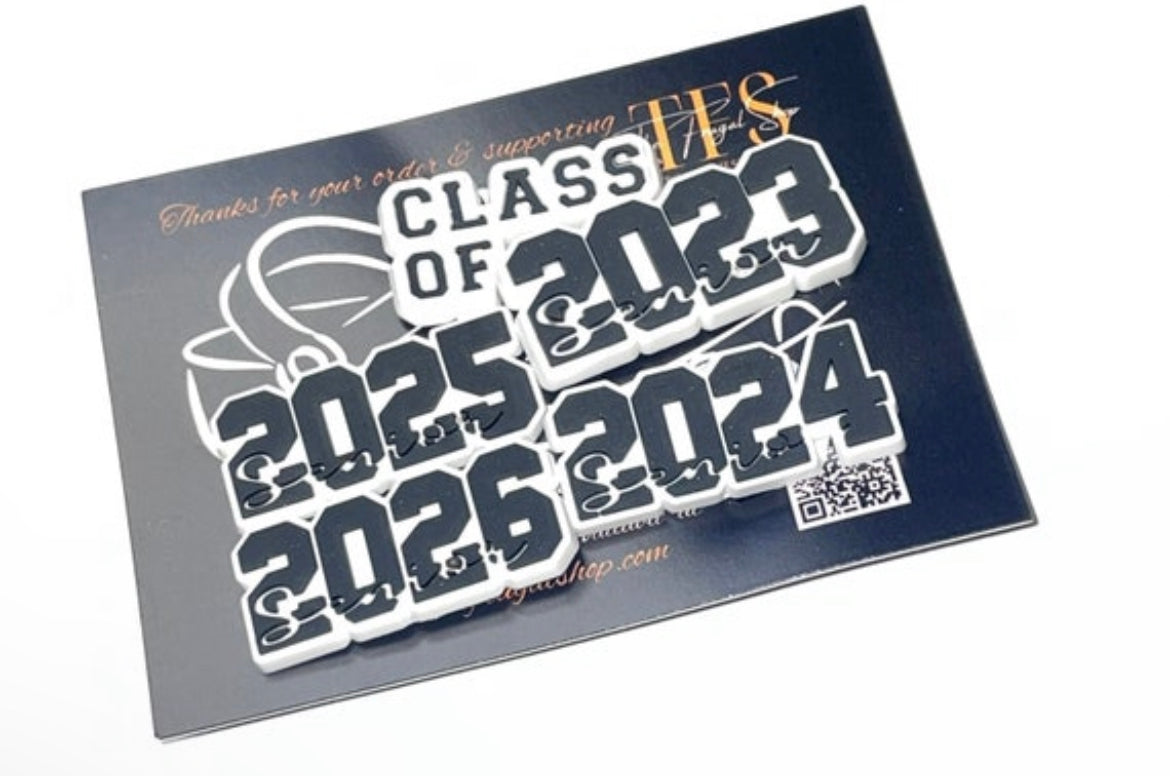 Class of 2024 2025 2026 Graduation Shoe Charms