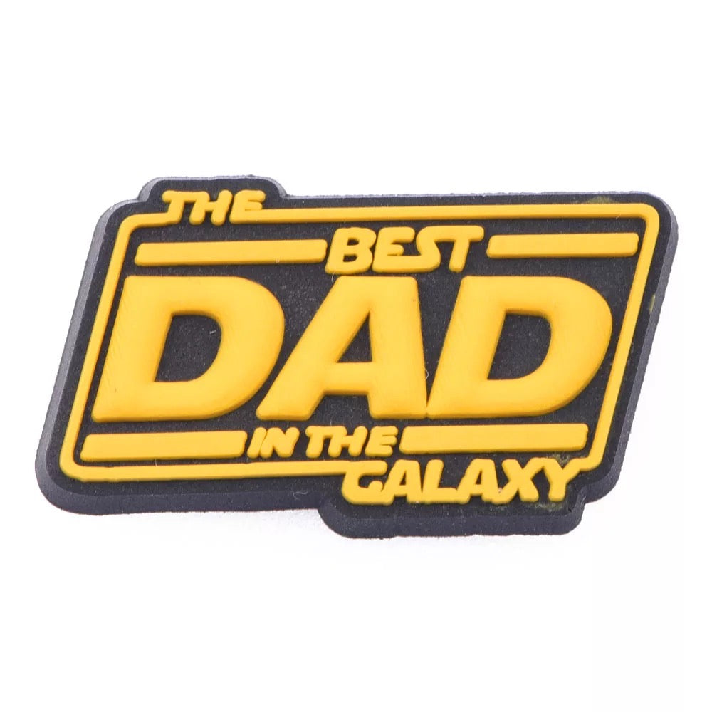 Father Dad Black King Shoe Charm