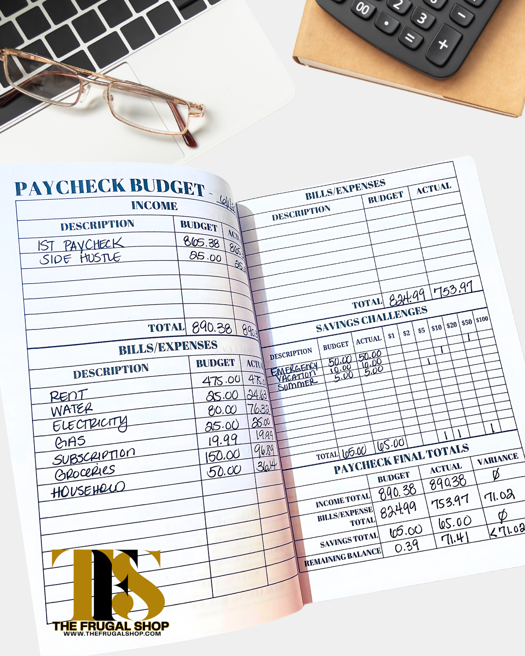 Smart Money Moves Budget Planner – Undated Financial Planner for Real Results (Pink or Green Cover) Track. Save. Grow. Cash Stuffing • Budgeting • Financial Goals