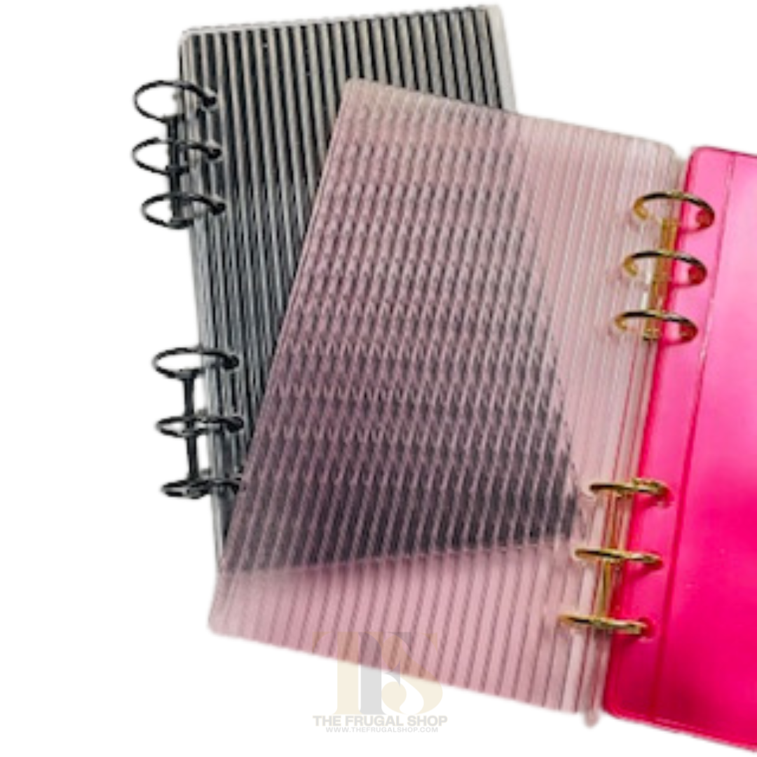 Acrylic Fluted Cash Envelope System with Printable Savings Challenge Bundle