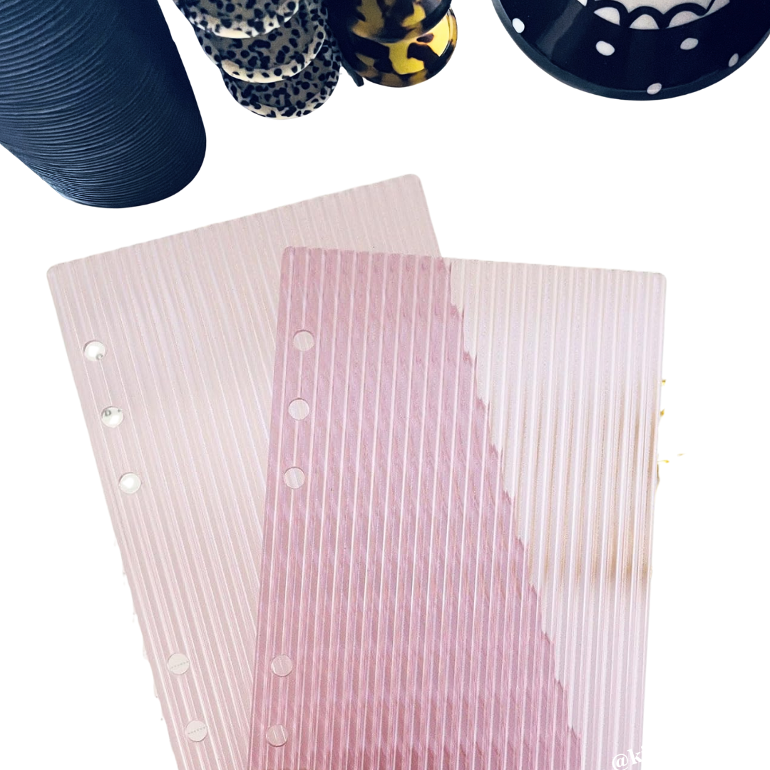 Pink Fluted Acrylic Personal Ring Dashboard