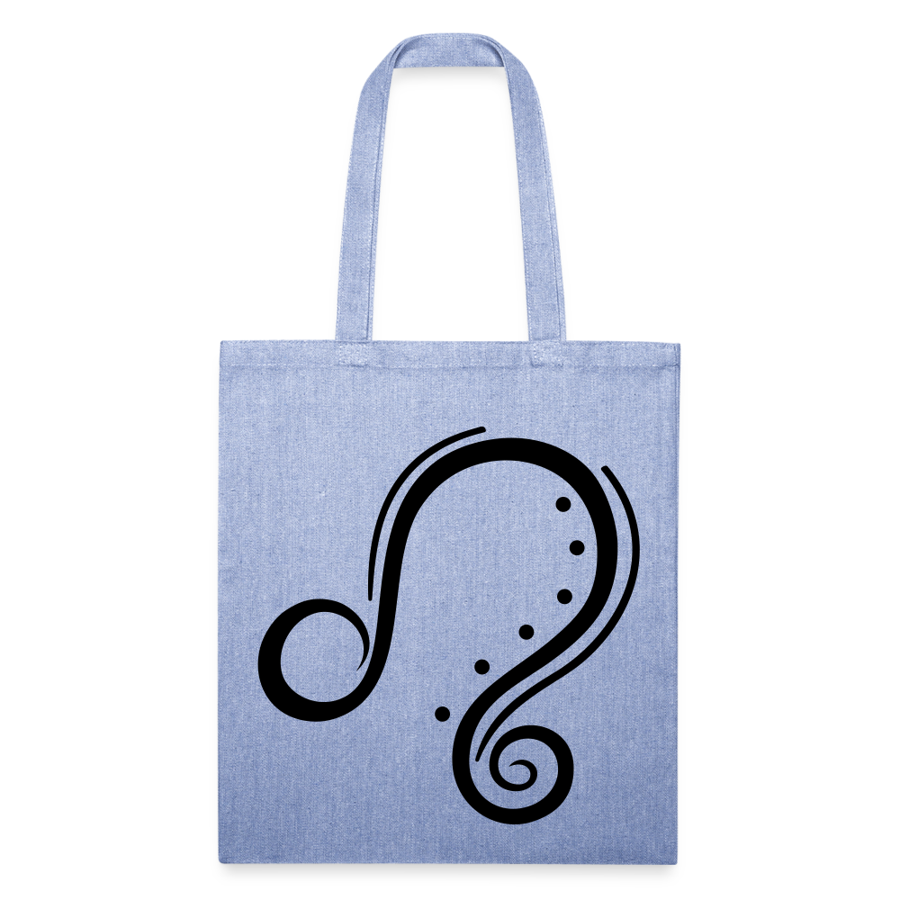Zodiac Leo Recycled Tote Bag - light Denim