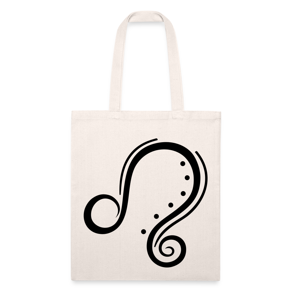 Zodiac Leo Recycled Tote Bag - natural