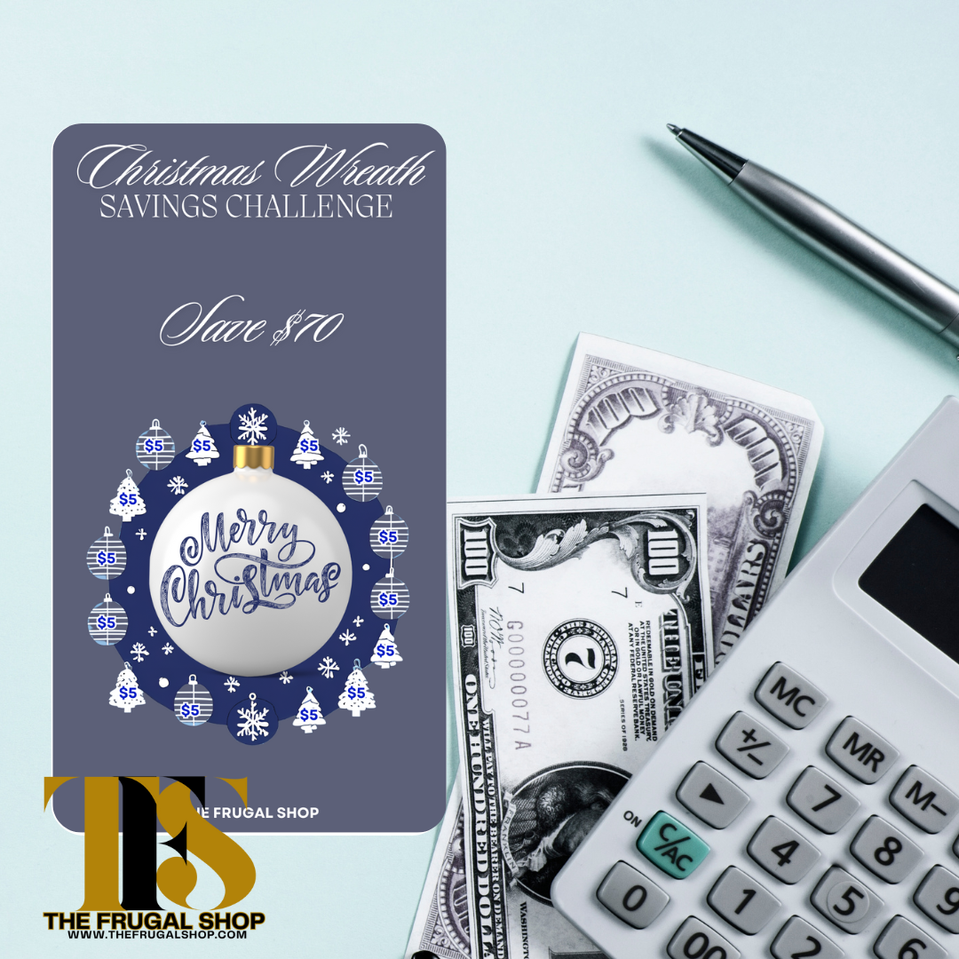 10 Christmas Blue Savings Challenges Printable Bundle for Cash Envelopes