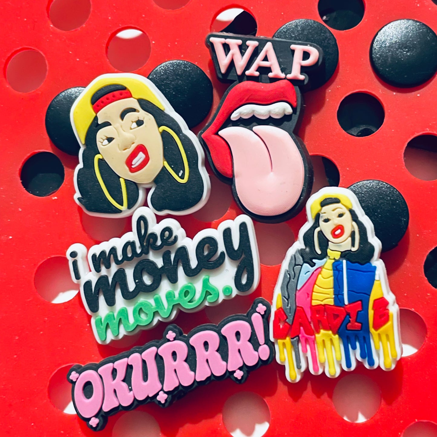 Rappers Hip Hop Shoe Charm (Meg the Stallion, Cardi B, Nicki Minaj)