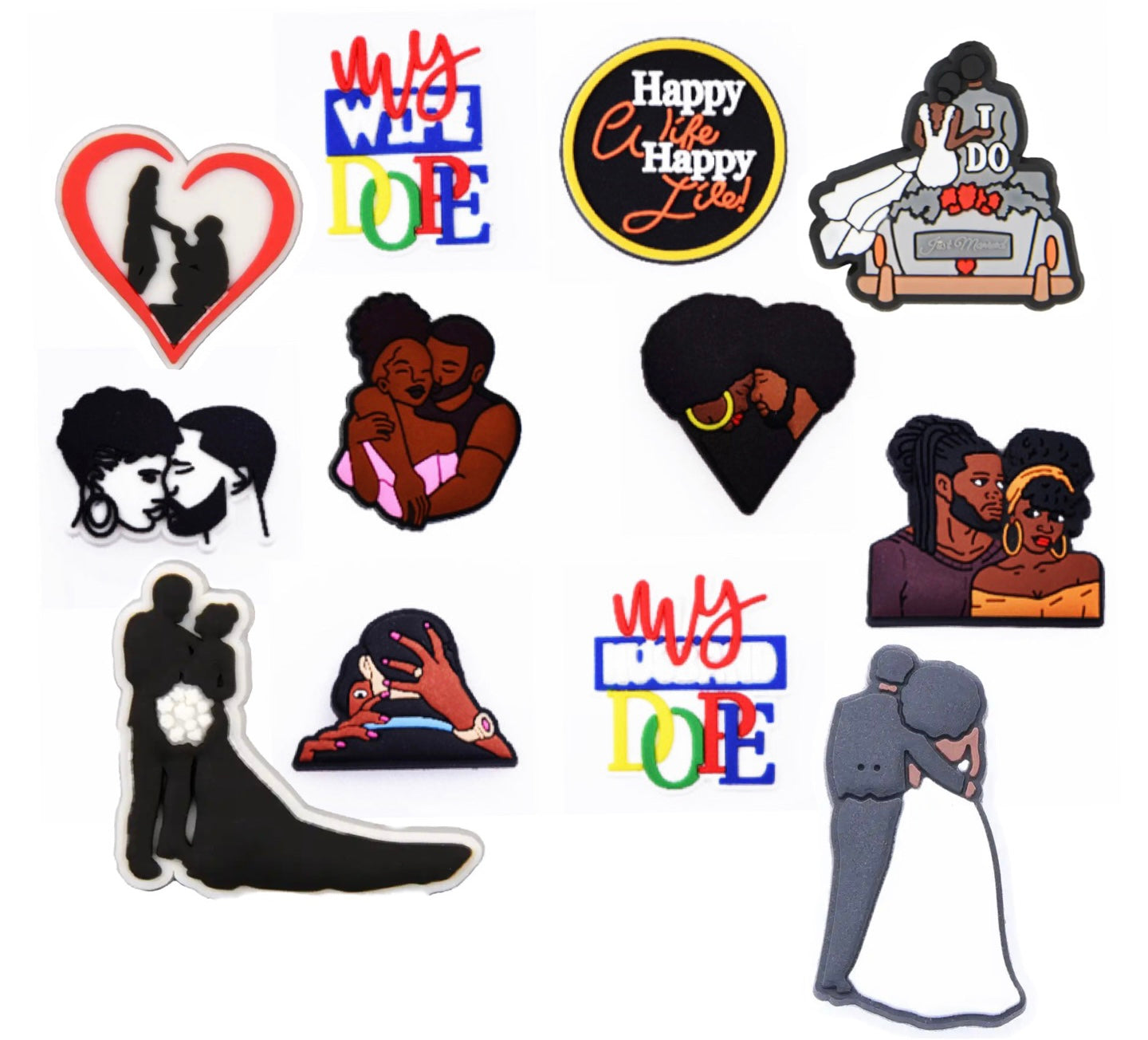 Couple Love Shoe Charm