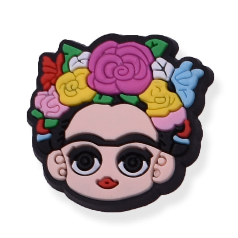 Not Fragile Like A Flower Frida Kahlo RBG Shoe Charm