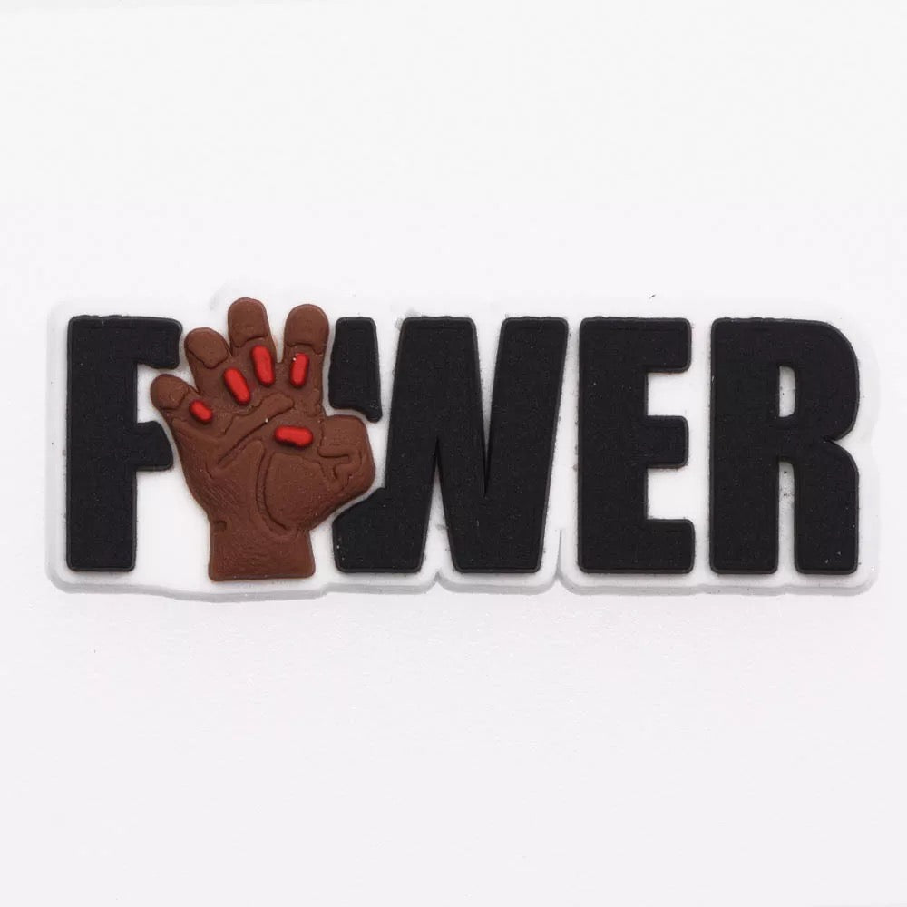Women Power Protect Shoe Charm