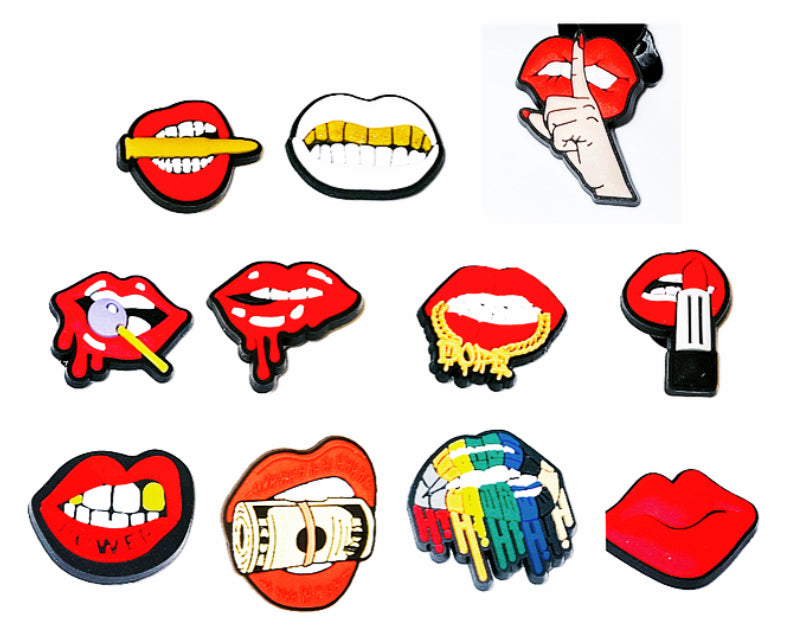Lips 👄 Shoe Charm