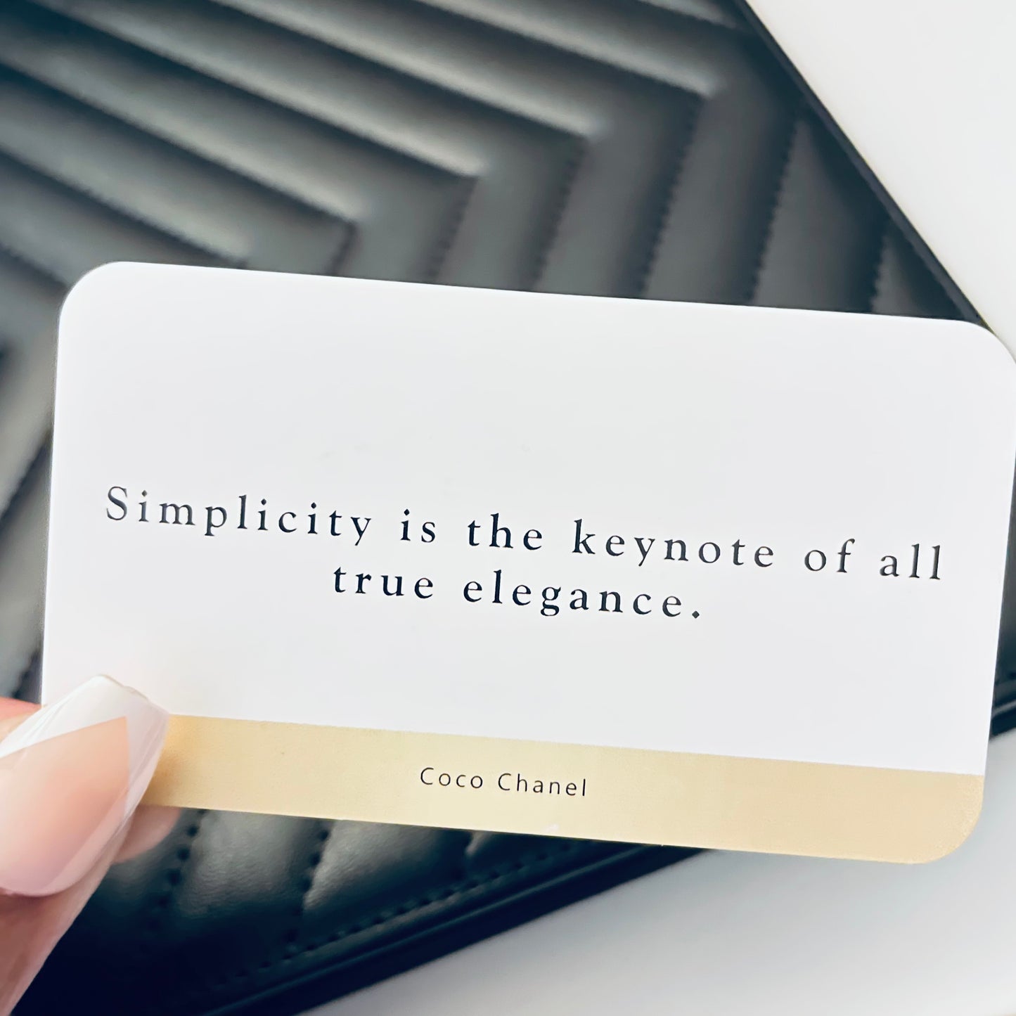 Simplicity Elegance Planner Card