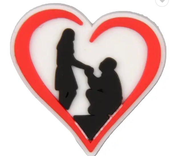 Couple Love Shoe Charm