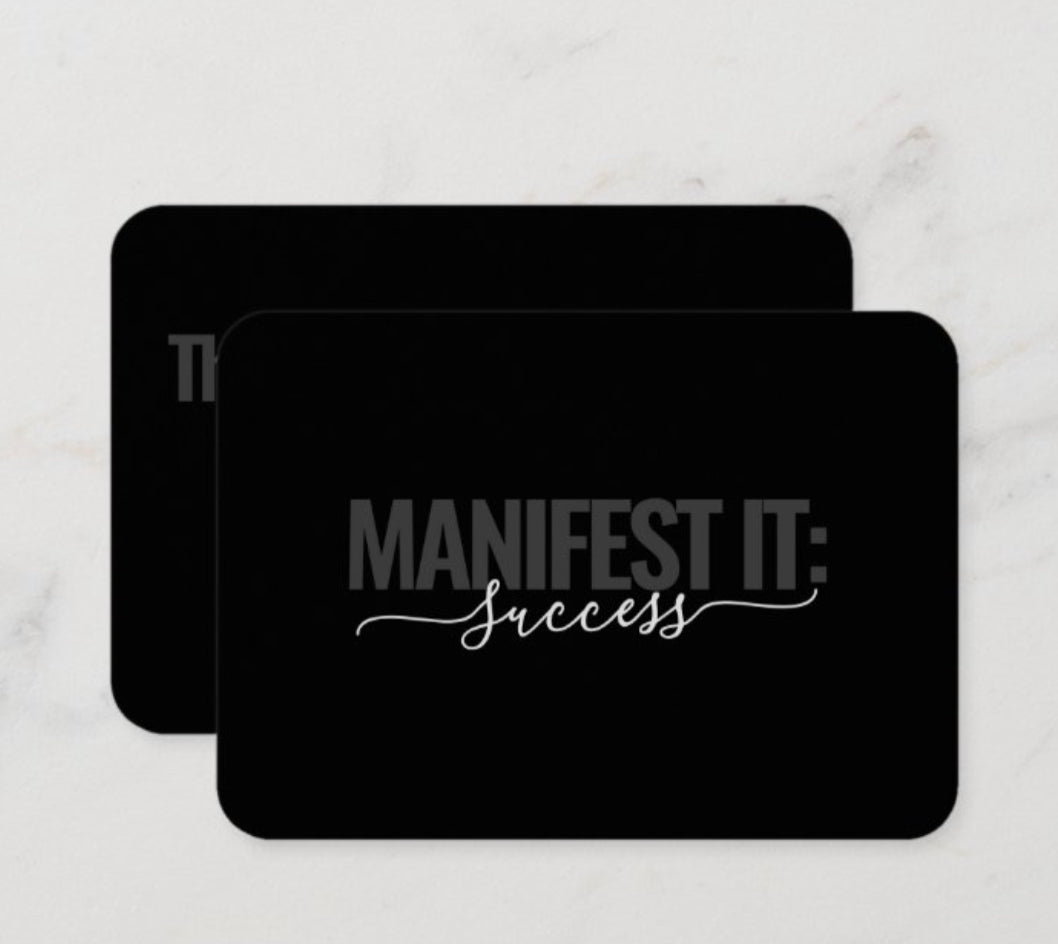 Manifest It Success 5 Ps Double Sided Planner Card