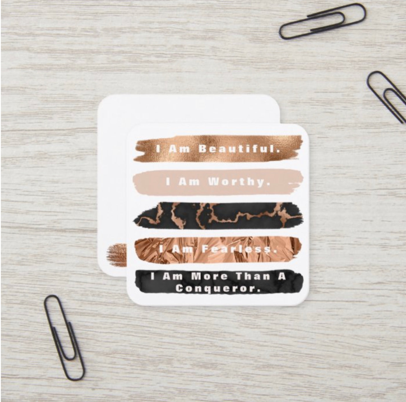 I Am Affirmation Planner Card