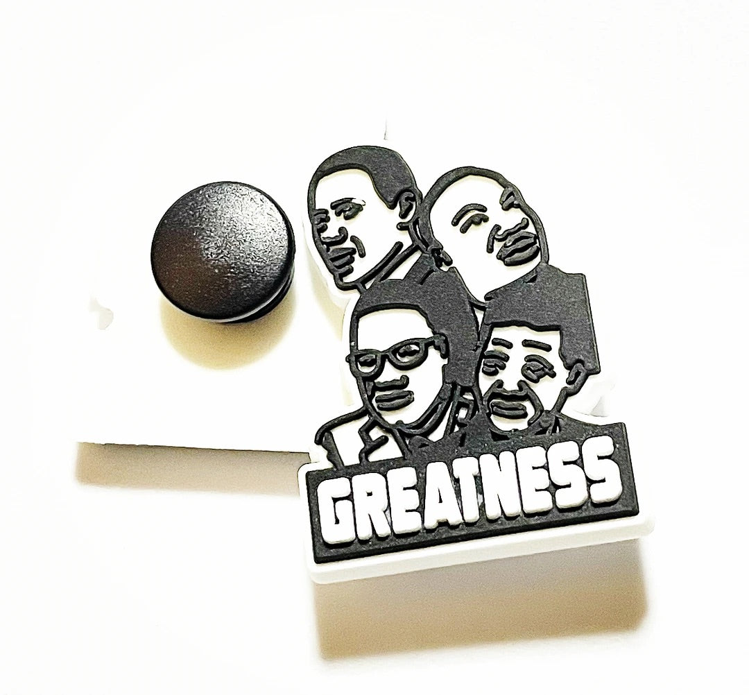 Black History Legends and Quotes Shoe Charm