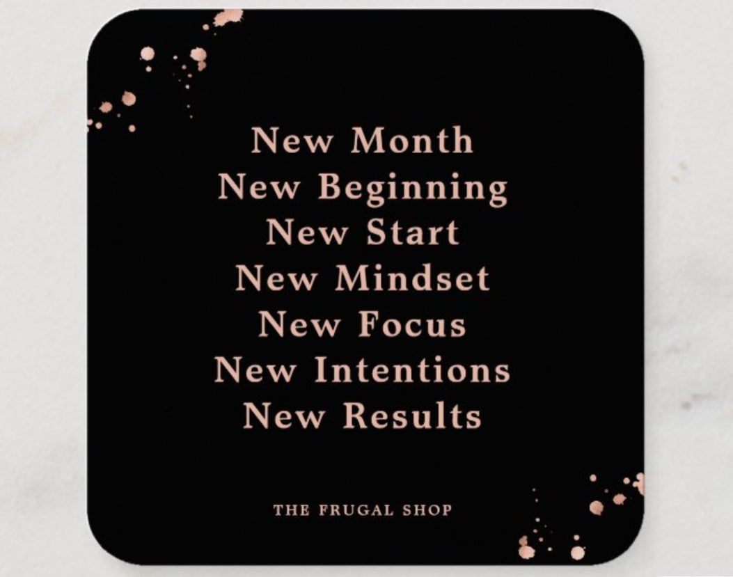 New Month Happiness Prosperity Double Sided Planner Card