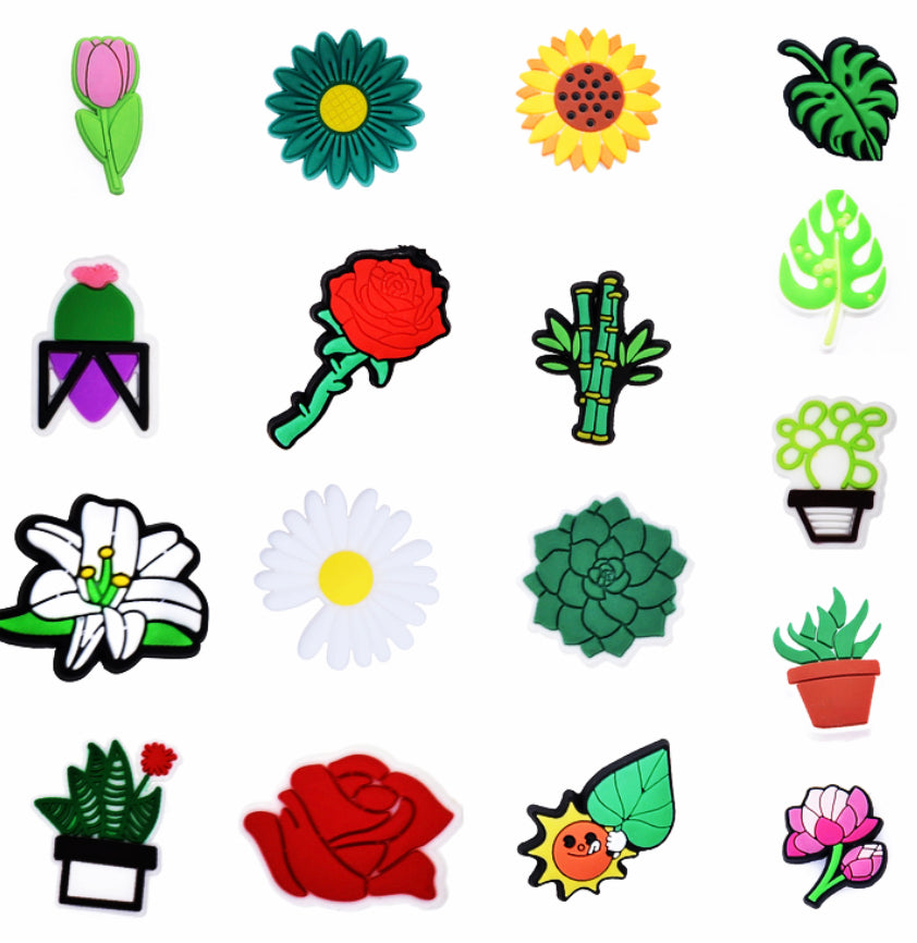 Flower Plants Shoe Charm