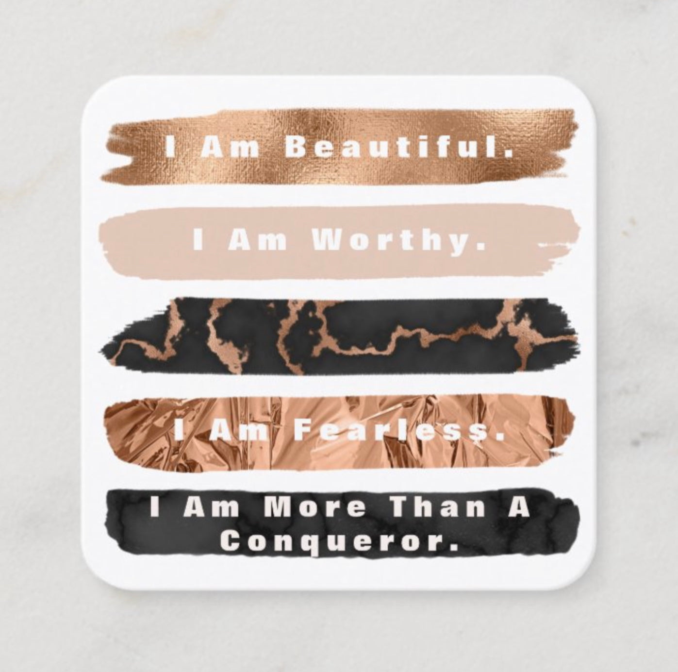 I Am Affirmation Planner Card