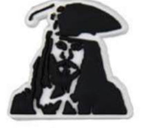 Johnny Depp Jack Sparrow Shoe Charm