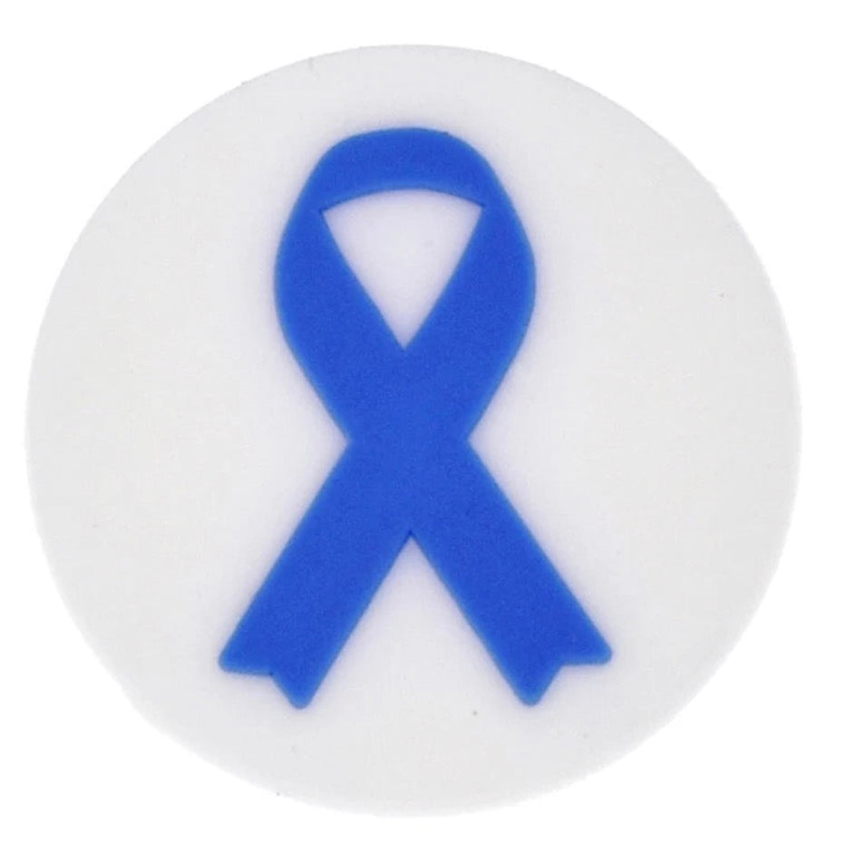 October Awareness Ribbon Shoe Charms | Breast Cancer | Down Syndrome | Liver Cancer | Men’s Health | World Mental Health Day