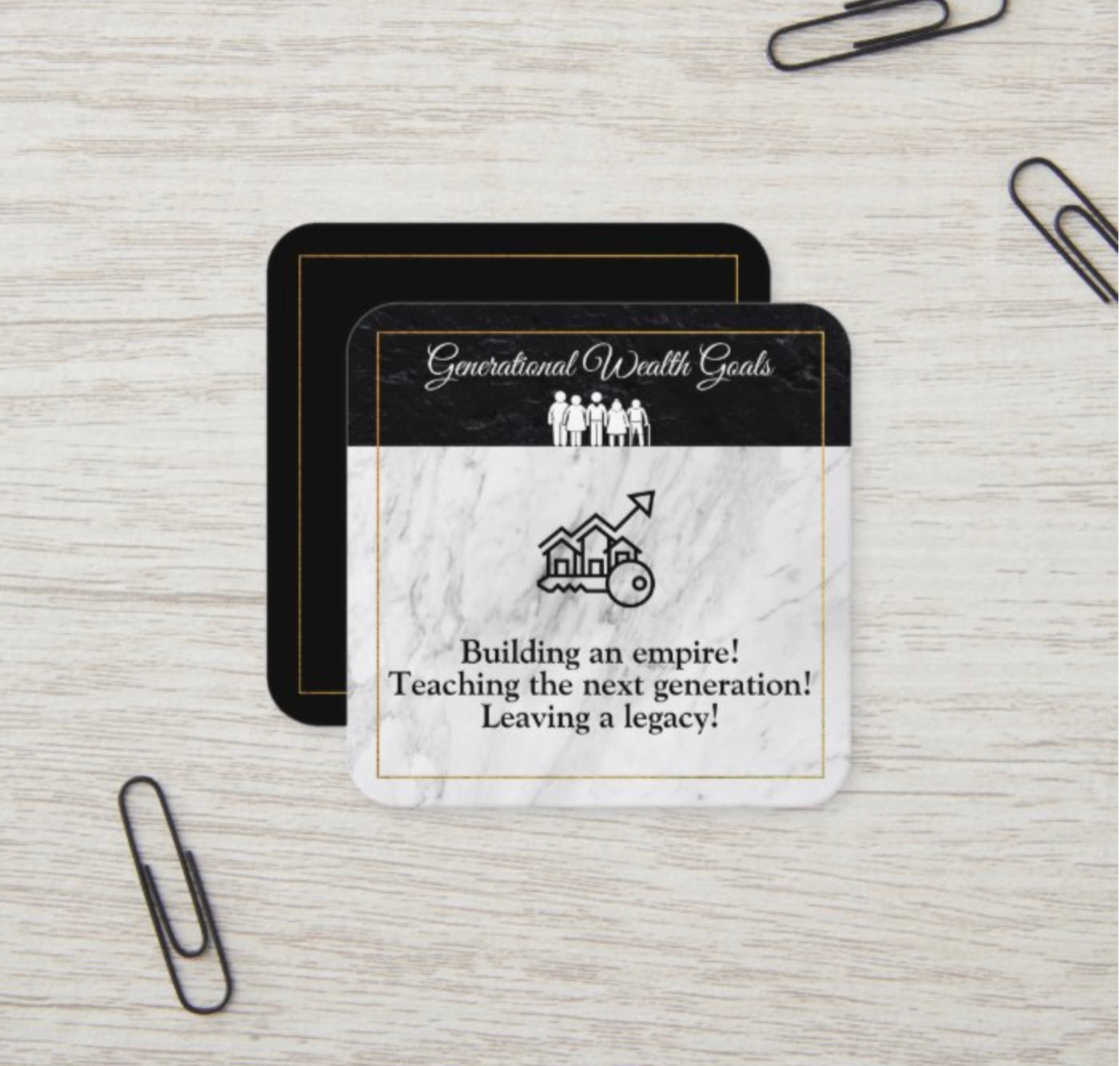 Generational Wealth Goals Planner Card