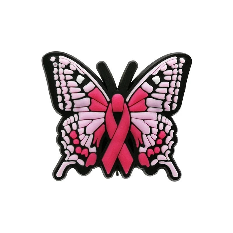 October Awareness Ribbon Shoe Charms | Breast Cancer | Down Syndrome | Liver Cancer | Men’s Health | World Mental Health Day