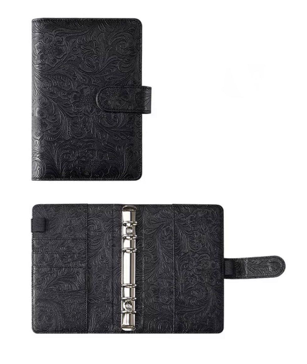 Embossed Personal Ring Planner Cover with Budget Sheets, Stickers, & Envelopes