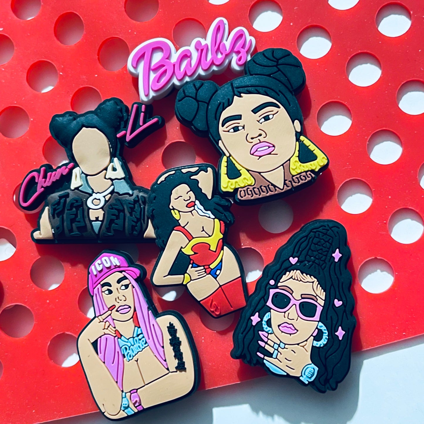Rappers Hip Hop Shoe Charm (Meg the Stallion, Cardi B, Nicki Minaj)