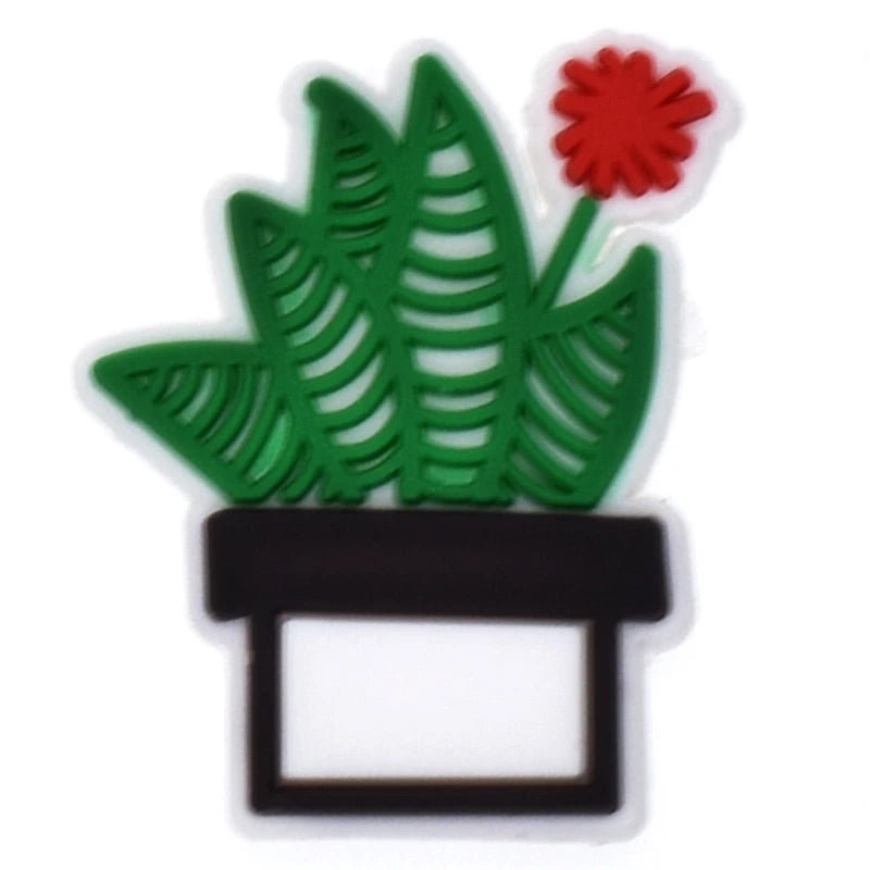 Flower Plants Shoe Charm