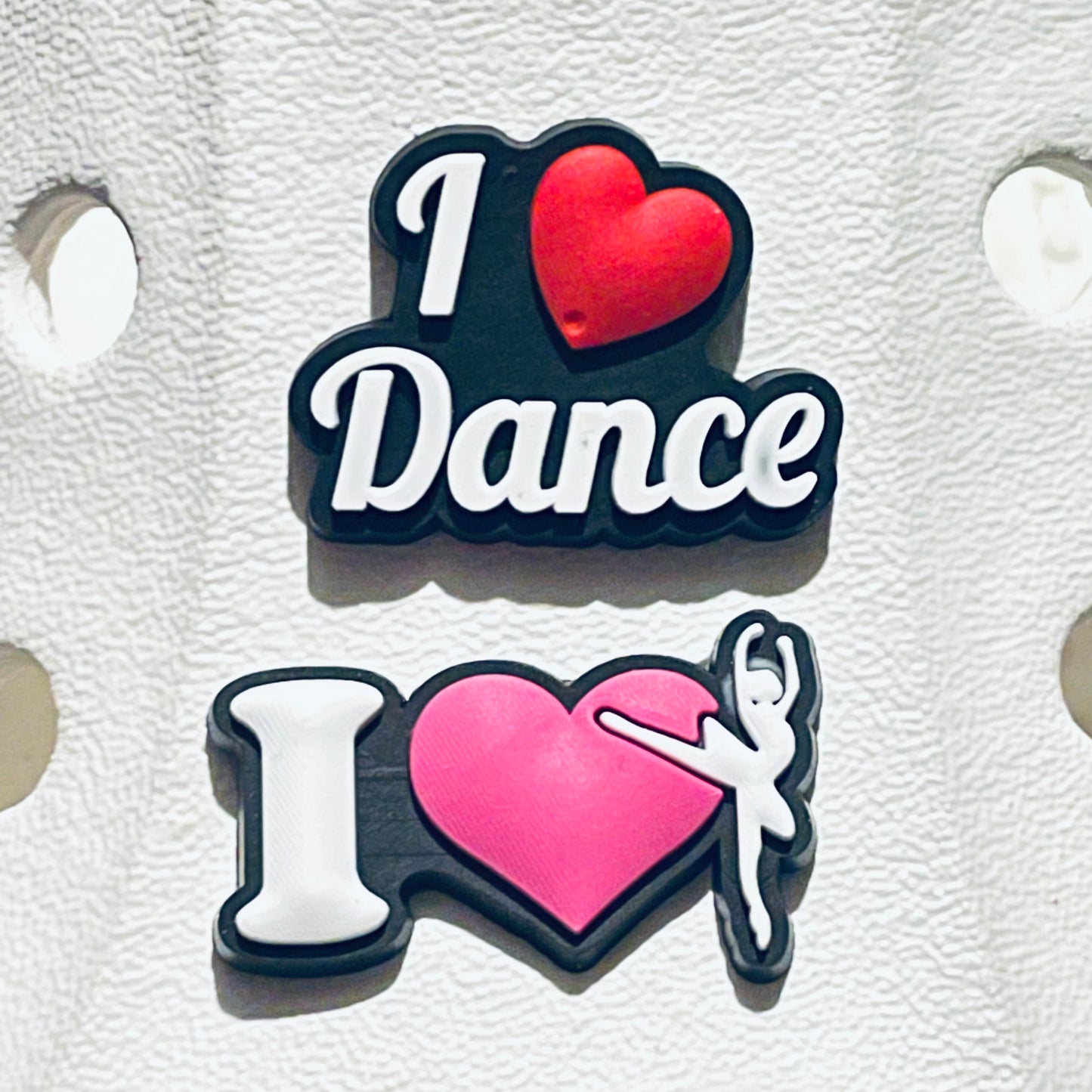 I Love Ballet Dance Shoe Charm