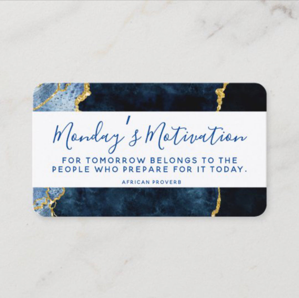 Monday’s Motivation African Proverb Planner Card