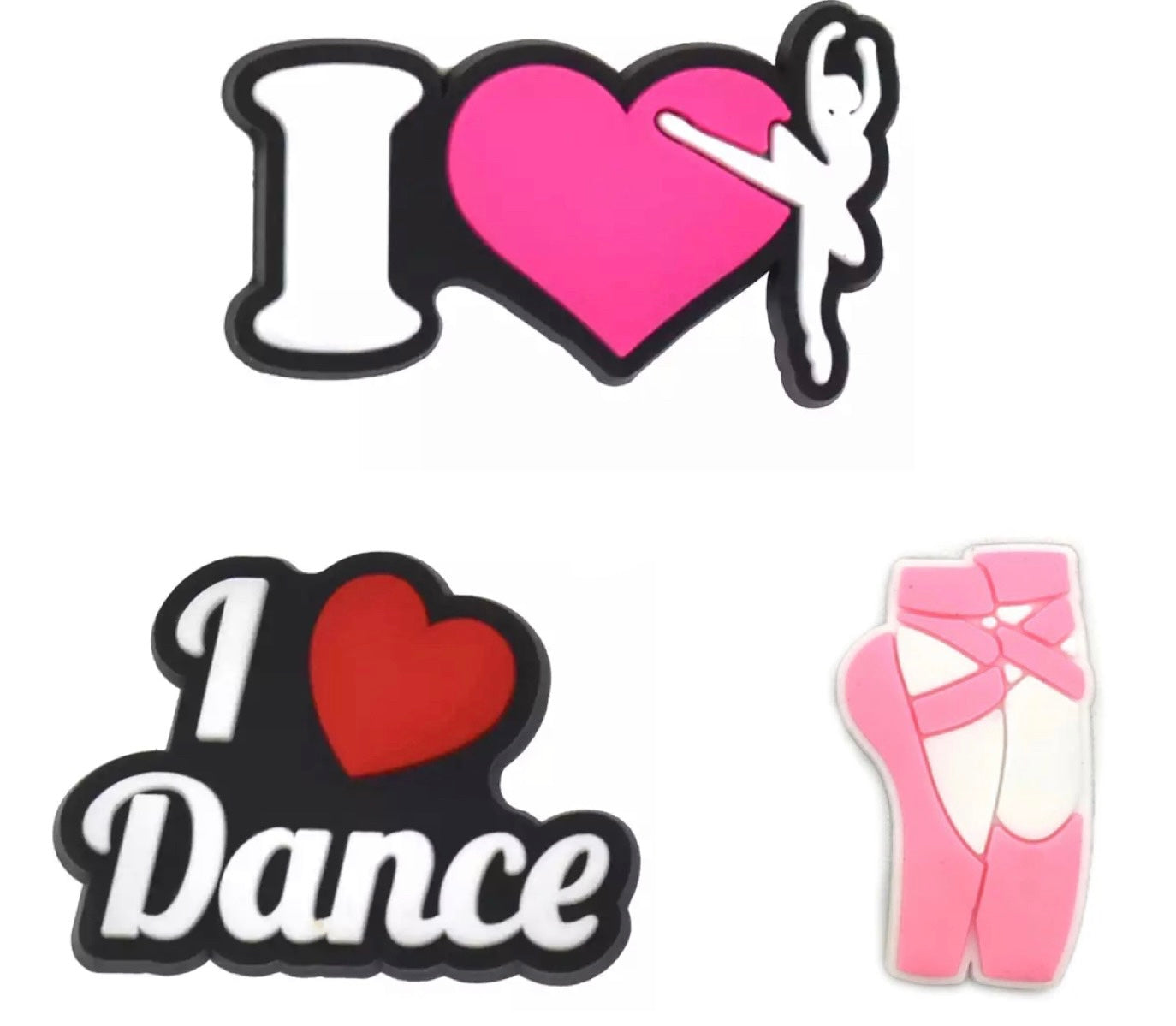 I Love Ballet Dance Shoe Charm