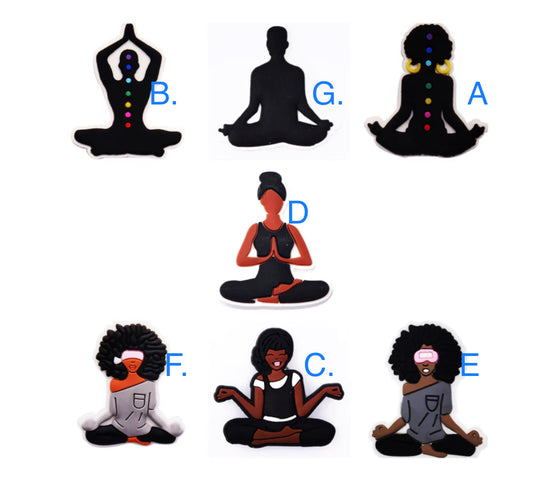 Chakra Meditation Yoga Shoe Charm