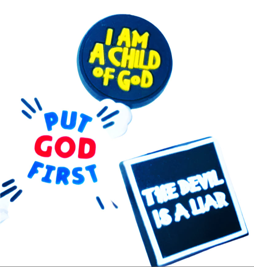 God Religious Shoe Charms