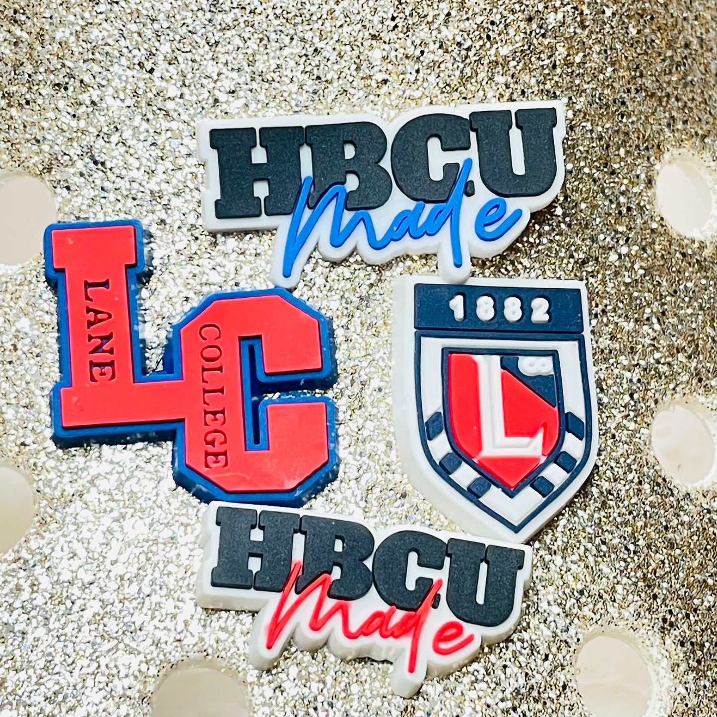 HBCU Shoe Charms - Bennett College, Delaware Stare, Howard, Lane College, Lincoln, Morgan State, Virginia State