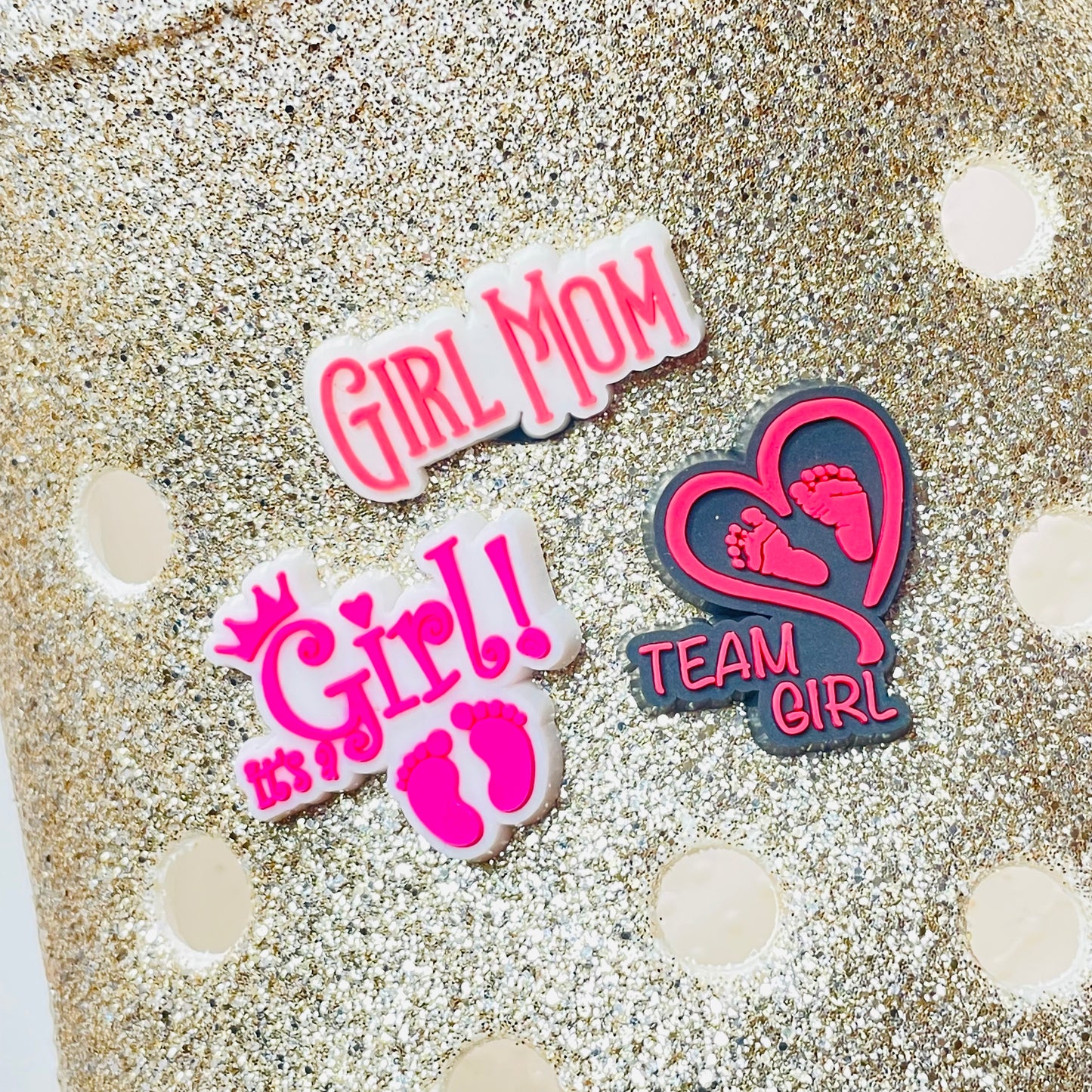Gender Reveal Boy Mom & Girl Mom Shoe Charm
