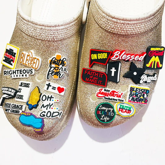 Faith Over Fear Shoe Charm