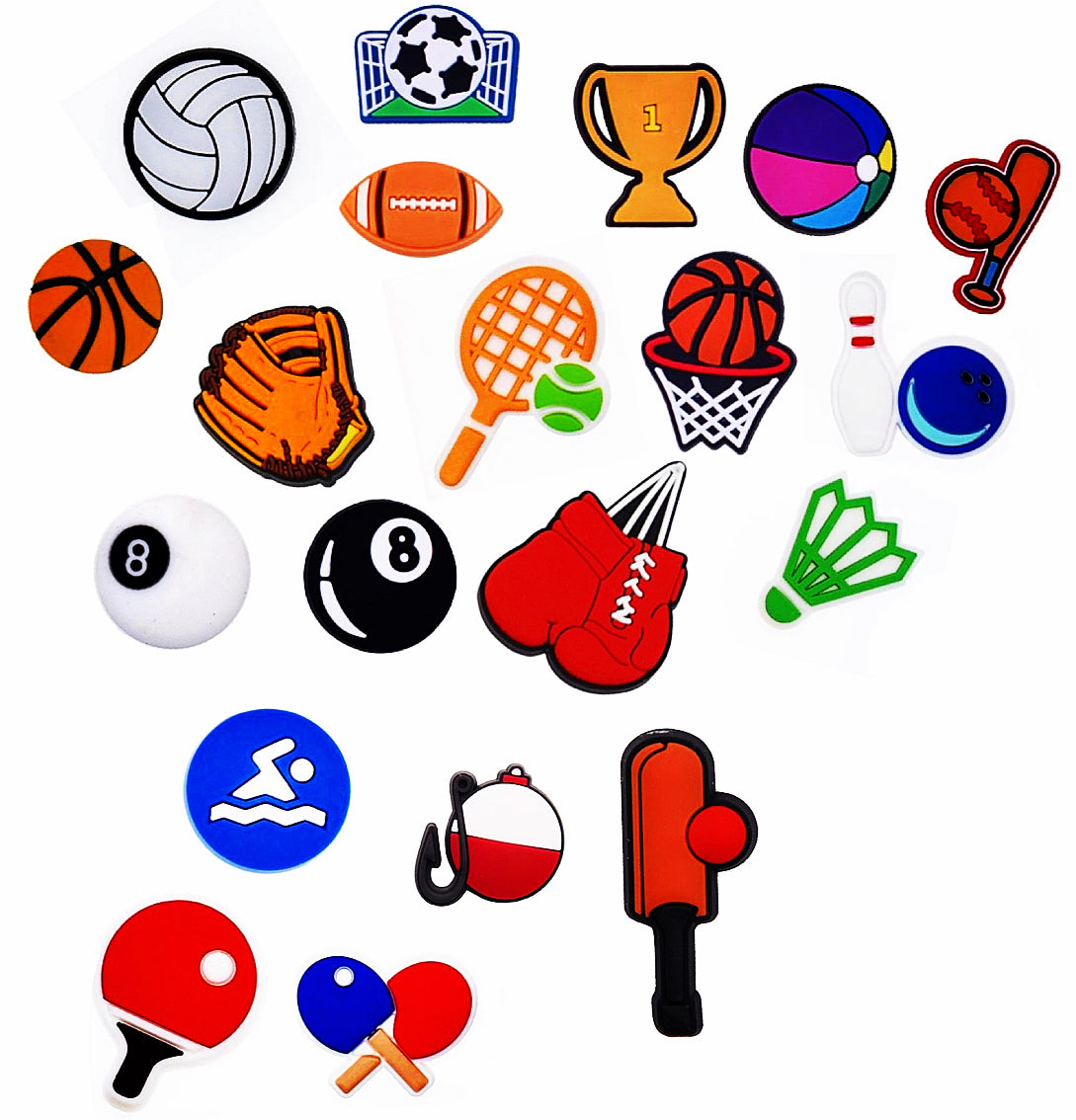 Sports Balls Shoe Charm