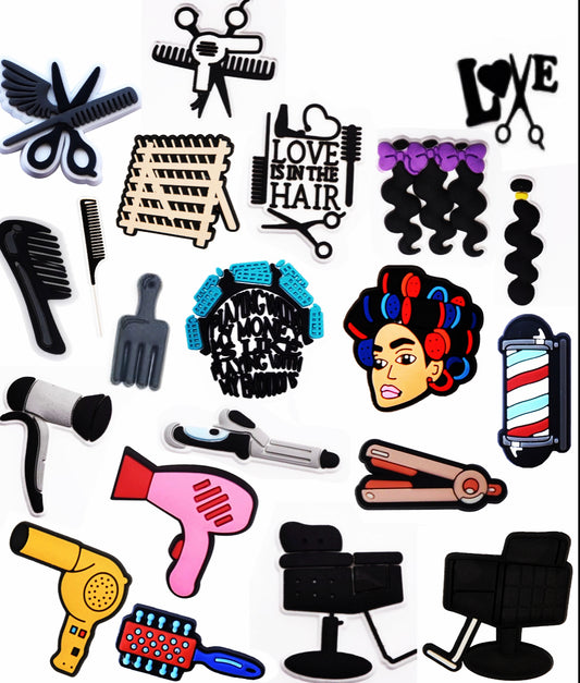 Hair Stylist Shoe Charm — Stylish Accessory for Beauty Pros ✂️✨