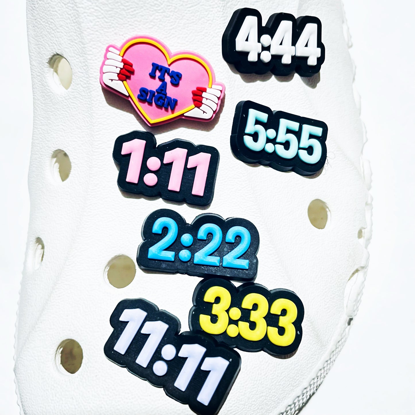 Angel Numbers (111, 222, 333, 444, 555, 777, 1111) Shoe Charm
