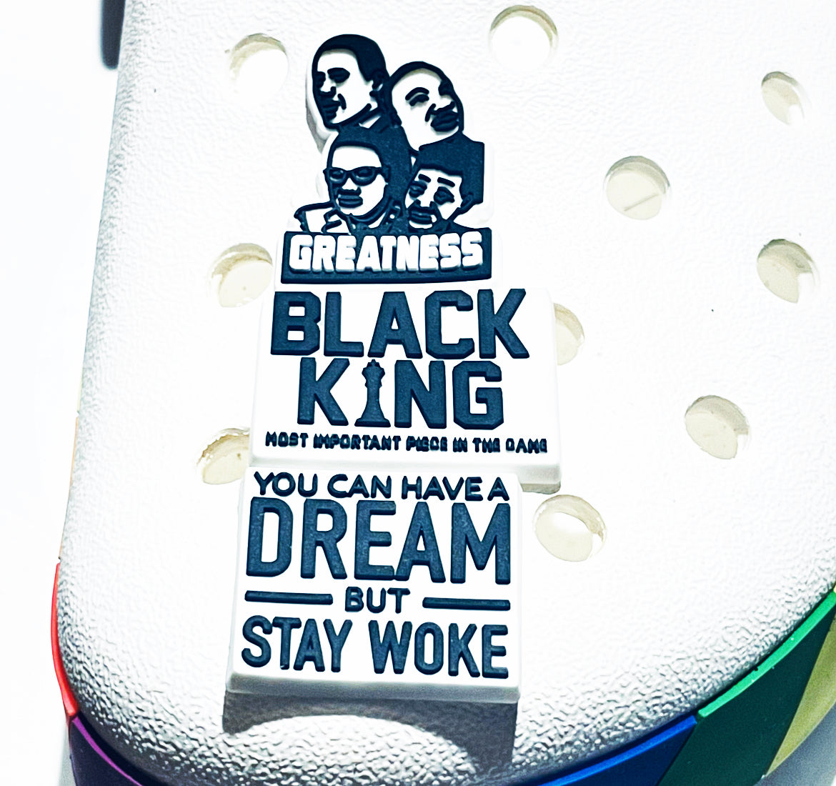 Black Kings Greatness Shoe Charm