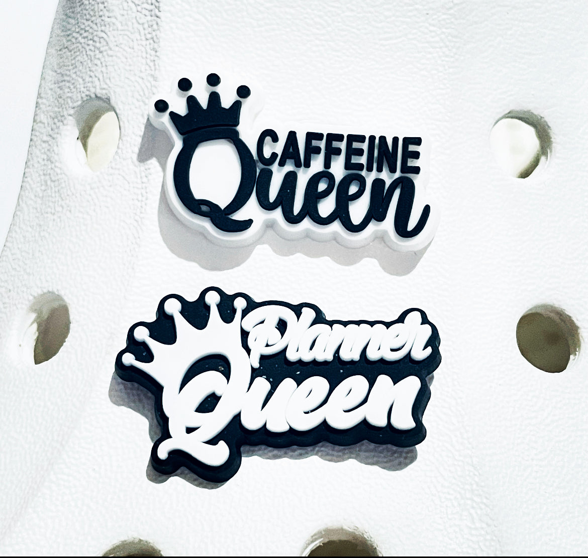 Planner Caffeine Queen Shoe Charm