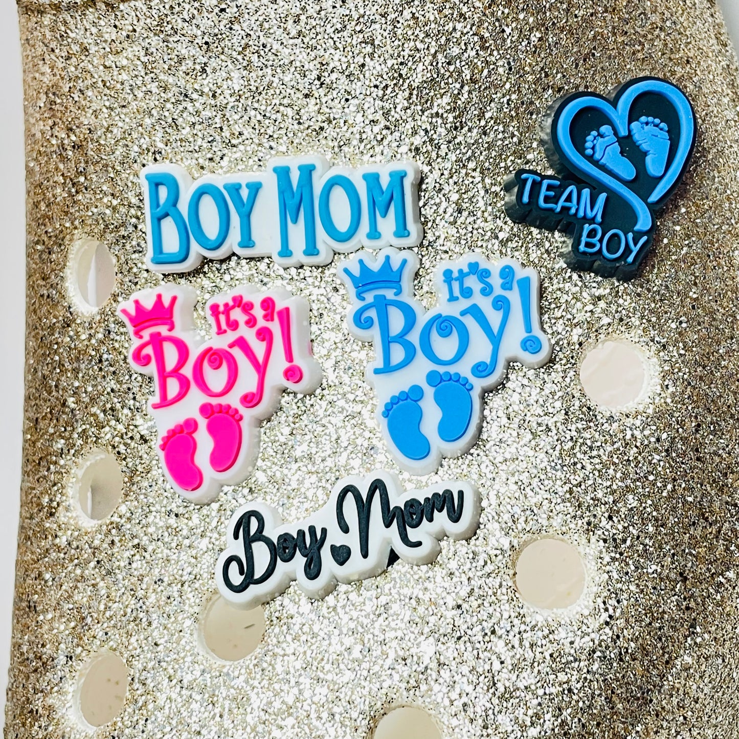 Gender Reveal Boy Mom & Girl Mom Shoe Charm