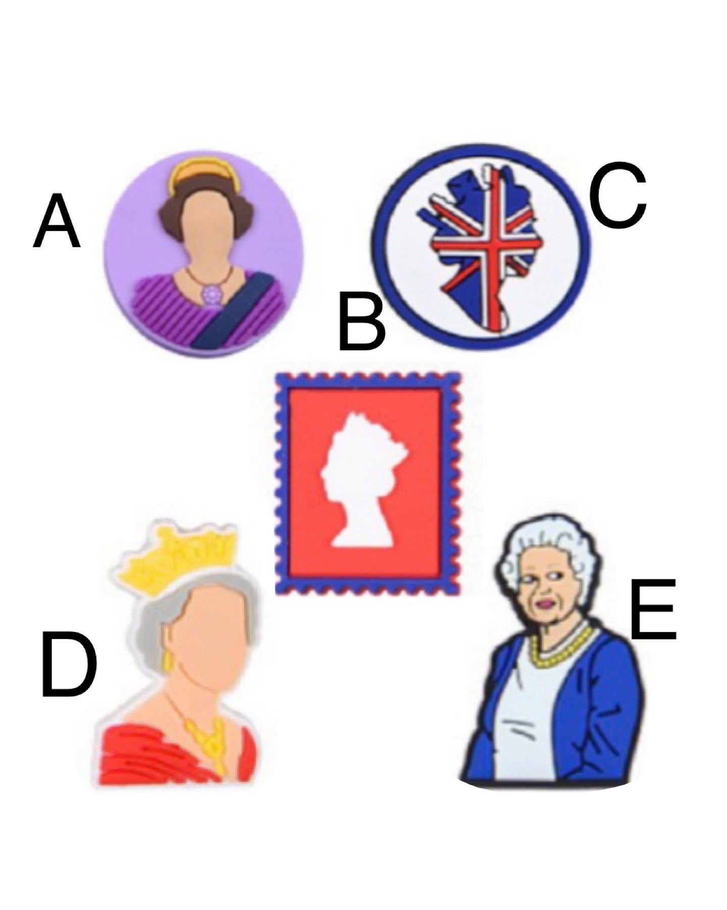 Queen Elizabeth Shoe Charm