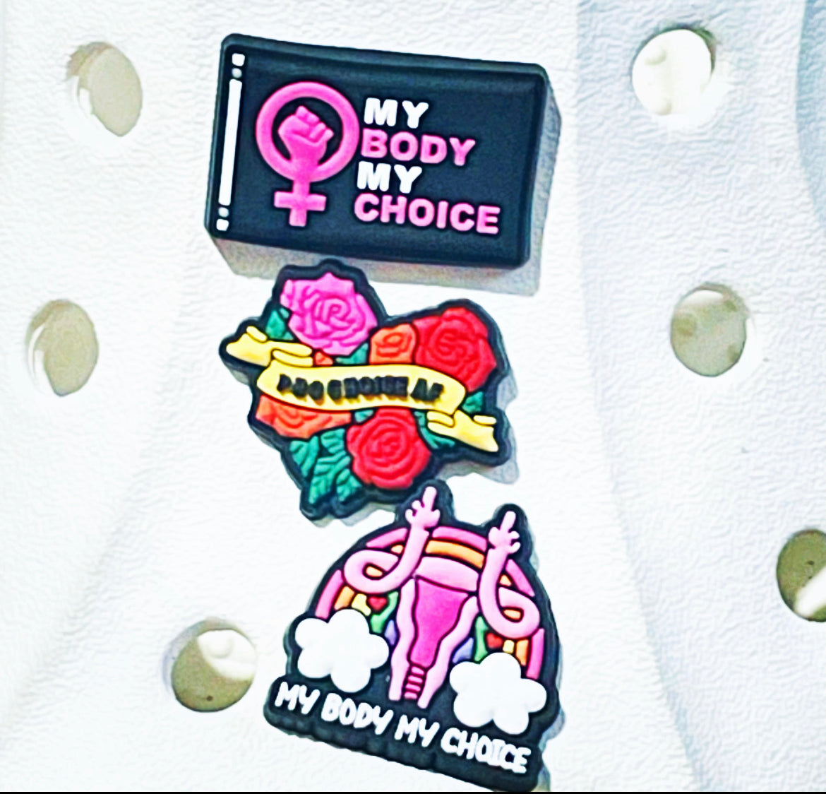 Women’s Day Feminist Fists Pro Choice Shoe Charms