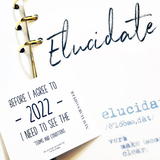2022 Word of the Year is Elucidate