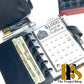(Imperfect) Black Leather Discbound Accessory Organizer