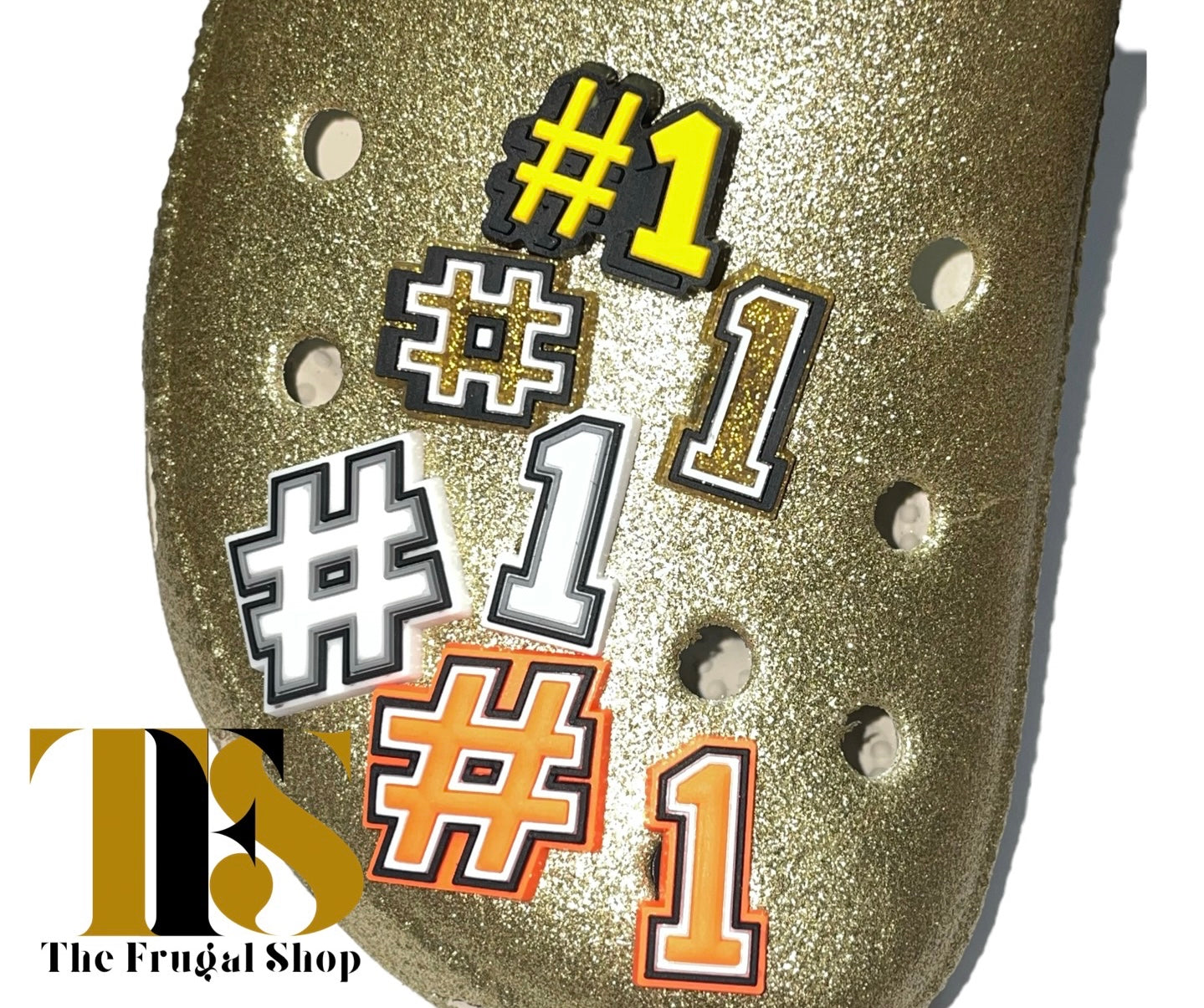 Hashtag Number 1 Finger Shoe Charm